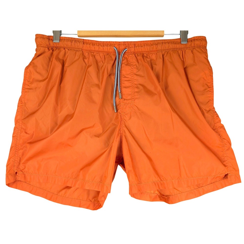 MC2 Saint Barth Mens Orange Swim Trunks XXL Quick Dry Mesh Lined Board Shorts